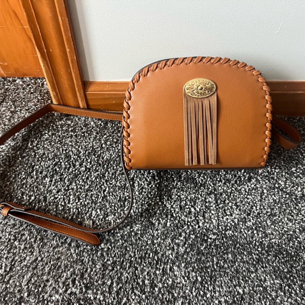 Brand new!! Brown Leather Crossbody Bag